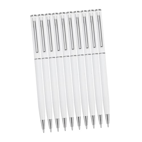 Angoily 10 Stück Metall Kugelschreiber Drehkugelschreiber mit Schwarzer Fein Schreibend Schnelles Drehmechanismus Stilvolles Minimalistisches Design für Büro Schule und Meetings Angoily 10 Stück Metall Kugelschreiber Drehkugelschreiber mit Schwarzer Fein Schreibend Schnelles Drehmechanismus Stilvolles Minimalistisches Design für Büro Schule und Meetings von Angoily