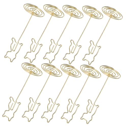 Angoily 10 Stück Metall Memo Clip Halter Langlebiger Vielseitiger Notizhalter und Tischkartenschilderständer für Büro Hochzeit Party und Restaurant Eleganter Stabiler Kartenhalter Angoily 10 Stück Metall Memo Clip Halter Langlebiger Vielseitiger Notizhalter und Tischkartenschilderständer für Büro Hochzeit Party und Restaurant Eleganter Stabiler Kartenhalter von Angoily