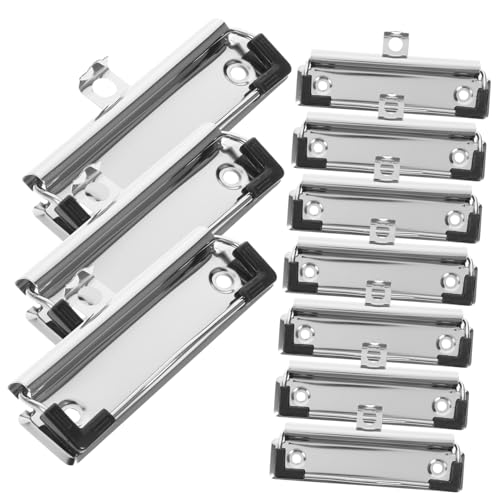 Angoily 10 Stück Metall board clips Langlebig Verschleißfest Praktische Klemmbrett clips für Büroordner Memohalter Vielseitig Wiederverwendbar Robust Angoily 10 Stück Metall board clips Langlebig Verschleißfest Praktische Klemmbrett clips für Büroordner Memohalter Vielseitig Wiederverwendbar Robust von Angoily