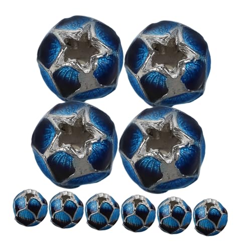 Angoily 10 Stück Metallperlen Lose Herstellung Lotusperlen Schmuck Spacer Perlen Perlendekor Perlen Metall Dekorative Perlen Sky-blue Kupfer Angoily 10 Stück Metallperlen Lose Herstellung Lotusperlen Schmuck Spacer Perlen Perlendekor Perlen Metall Dekorative Perlen Sky-blue Kupfer von Angoily