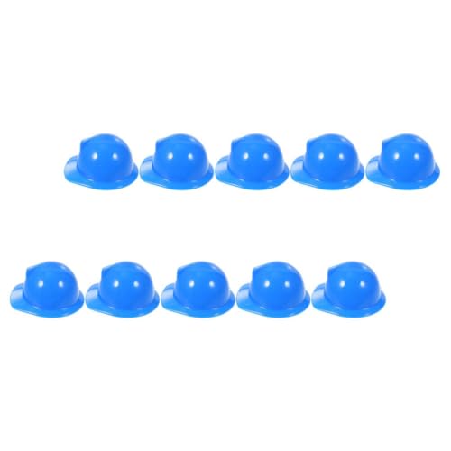 Angoily 10 Stück Mini-Bauhüte Bauhelme Aus Weichem Kunststoff Mini-Bauparty-Spielzeug Für Partyzubehör Blau von Angoily