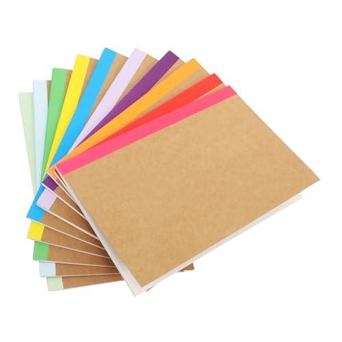 Angoily 10 Stück Notizbuch aus Kraftpapier Notizbuch für süße notizbücher für die schule Kompositionsnotizbuch Notizbilder japanisches notizbuch Einband aus Kraftpapier von Angoily