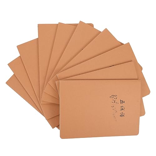 Angoily 10 Stück Notizhefte für Musiknoten Übungshefte für Schüler Handwriting Praxis für Schule Platzsparend und Handfreundlich von Angoily
