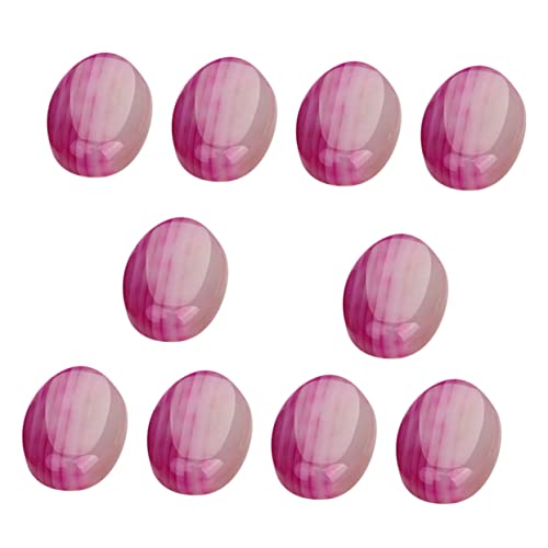 Angoily 10 Stück Ovaler Roséfarben Agate Schmuckstein Diy Patch Zubehör für Einzigartige Schmuckkreationen und Dekorationen Angoily 10 Stück Ovaler Roséfarben Agate Schmuckstein Diy Patch Zubehör für Einzigartige Schmuckkreationen und Dekorationen von Angoily