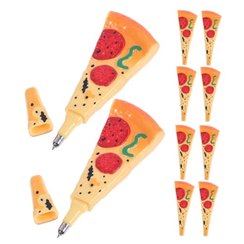 Angoily 10 Stück Pizza Kugelschreiber Lustige Schreibutensilien für Kreative Bürobedarf Realistische Lebensmittelgestaltung Geschenkidee für Partys Angoily 10 Stück Pizza Kugelschreiber Lustige Schreibutensilien für Kreative Bürobedarf Realistische Lebensmittelgestaltung Geschenkidee für Partys von Angoily