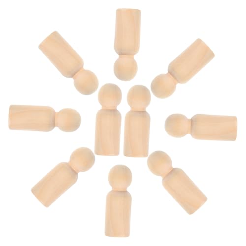 Angoily 10 Stück Puppenkörper aus Holz klein Holzpuppen Hölzern Yellow Angoily 10 Stück Puppenkörper aus Holz klein Holzpuppen Hölzern Yellow von Angoily