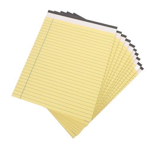 Angoily 10 Stück Rechtlicher Notizblock Loseblattpapier Breit Liniert Memo -pad Seiten Für Schreibtisch Stenoblock Hochschulbüro Schmucklos Legaler Block Notizblöcke Masse Größe Gelb Angoily 10 Stück Rechtlicher Notizblock Loseblattpapier Breit Liniert Memo -pad Seiten Für Schreibtisch Stenoblock Hochschulbüro Schmucklos Legaler Block Notizblöcke Masse Größe Gelb von Angoily