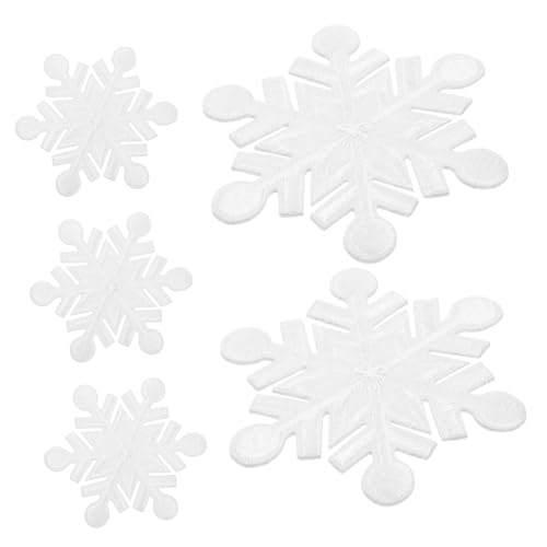 Angoily 10 Stück Schneetuchaufkleber selber machen Weihnachtsdekorationen Nähen Flocke Stoff Schneemann-Patches aufnäher für jacke aufbügler für jacken Party-Patch Flicken für Jacken Weiß Angoily 10 Stück Schneetuchaufkleber selber machen Weihnachtsdekorationen Nähen Flocke Stoff Schneemann-Patches aufnäher für jacke aufbügler für jacken Party-Patch Flicken für Jacken Weiß von Angoily