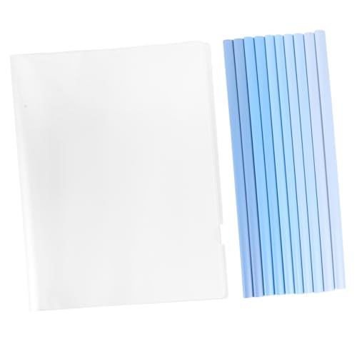 Angoily 10 Stück Schubladenordner Dokumentieren Mit Farbig Groß Veranstalter Schreibwaren Aktenordner Binder Melden Dokumentenhalter Aus Kunststoff Plastikdokumentordner Blau Pp von Angoily