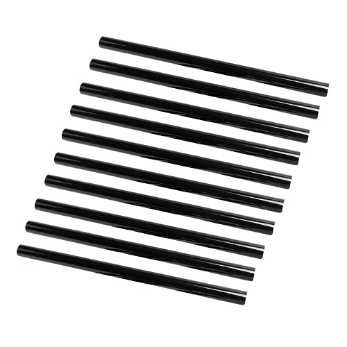 Angoily 10 Stück Schwarze Heißklebesticks Diy Bastelklebestifte Hochwertigem Harz Schnell Schmelzend für Reparaturen Dekoration und Heimwerkerprojekte von Angoily