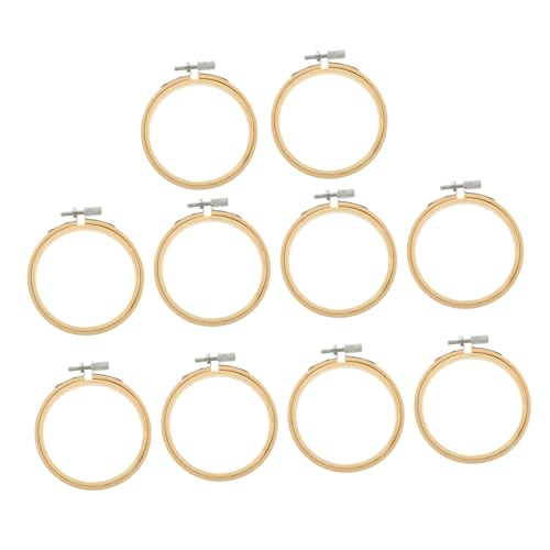 Angoily 10 Stück Stickrahmen Einstellbare Stickringe für Diy Handwerk Bambus Stickrahmen für Kreuzstich Stickerei und Nähprojekte Langlebig und Farbecht Angoily 10 Stück Stickrahmen Einstellbare Stickringe für Diy Handwerk Bambus Stickrahmen für Kreuzstich Stickerei und Nähprojekte Langlebig und Farbecht von Angoily