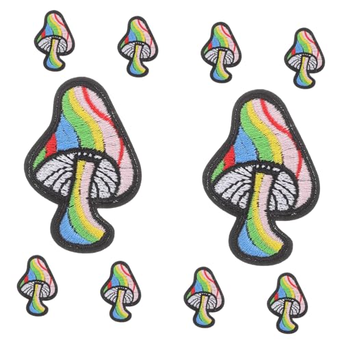 Angoily 10 Stück Stoffpatch Applikationen für Kleidung Kleidungsflicken bestickt Kleiderflicken Pilze annähen Dekorative Kleidung süße Aufnäher Flicken nähen Patches aufnähen Polyester Angoily 10 Stück Stoffpatch Applikationen für Kleidung Kleidungsflicken bestickt Kleiderflicken Pilze annähen Dekorative Kleidung süße Aufnäher Flicken nähen Patches aufnähen Polyester von Angoily