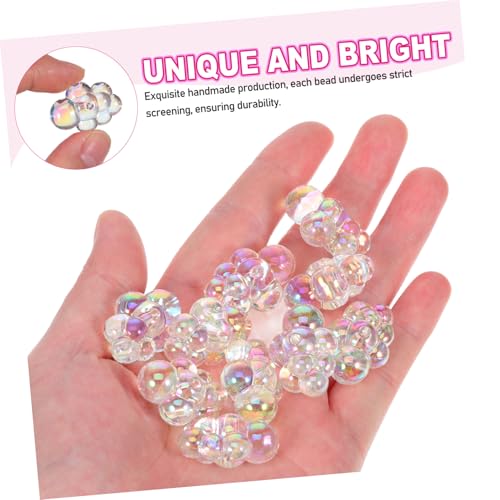 Angoily 10 Stück Teiliges Acryl Cloud Perlen mit Robuste Farbbeständige Schmuckperlen für Auffädeln Vielseitig Kombinierbar für Halsketten Armbänder und DIY Schmuckgestaltung von Angoily