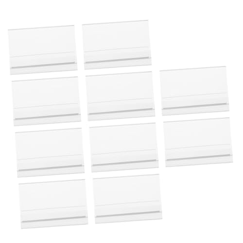 Angoily 10 Stück Teiliges Acryl Tischkärtchen Transparentes Namensschild Display Doppelseitiger Name Display Stand für Konferenzen Bankette Restaurants und Büros Angoily 10 Stück Teiliges Acryl Tischkärtchen Transparentes Namensschild Display Doppelseitiger Name Display Stand für Konferenzen Bankette Restaurants und Büros von Angoily