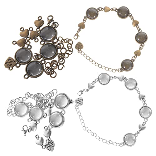 Angoily 10 Stück Teiliges Armband Leeren Fassungen Diy Schmuckherstellung Antikblau Antiksilber für Kreative Anlässe und Persönliche Angoily 10 Stück Teiliges Armband Leeren Fassungen Diy Schmuckherstellung Antikblau Antiksilber für Kreative Anlässe und Persönliche von Angoily