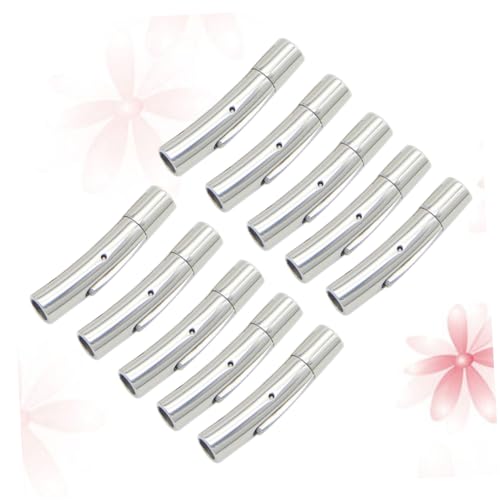 Angoily 10 Stück Teiliges Armbandverschluss Endkappen Langlebig für Schmuckherstellung DIY Handwerksarbeiten für Halsketten Armbänder Angoily 10 Stück Teiliges Armbandverschluss Endkappen Langlebig für Schmuckherstellung DIY Handwerksarbeiten für Halsketten Armbänder von Angoily