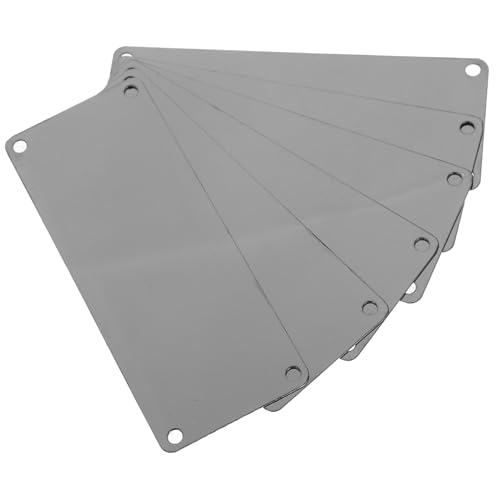 Angoily 10 Stück Teiliges Blanko Metallschilder aus Edelstahl mit Löchern Rostfrei Vielseitig für DIY Gravur Türschilder Namensschilder und Individuelle Dekoration Innen und Außen Angoily 10 Stück Teiliges Blanko Metallschilder aus Edelstahl mit Löchern Rostfrei Vielseitig für DIY Gravur Türschilder Namensschilder und Individuelle Dekoration Innen und Außen von Angoily