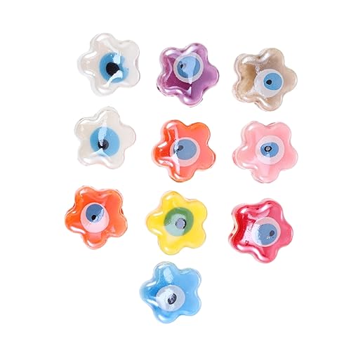 Angoily 10 Stück Teiliges Bunte Keramikperlen in Blumenform Große Lochperlen aus Strapazierfähigem Material zum Auffädeln für DIY Schmuck und Familienbasteln Sicher und Hautfreundlich Angoily 10 Stück Teiliges Bunte Keramikperlen in Blumenform Große Lochperlen aus Strapazierfähigem Material zum Auffädeln für DIY Schmuck und Familienbasteln Sicher und Hautfreundlich von Angoily