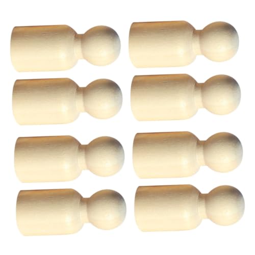 Angoily 10 Stück Teiliges DIY Holzfiguren für Unbemalte Mini Puppen aus Robustem Holz Einfach zu Bemalen Bastelspielzeug für Kreative Malprojekte und Dekoration von Angoily