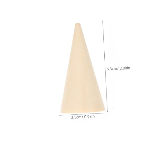 Angoily 10 Stück Teiliges DIY Holzkegel Unbehandelte Holzornamente Bemalbare Schmuckständer für Ringe Bastelzubehör für Dekoration und DIY Projekte Angoily 10 Stück Teiliges DIY Holzkegel Unbehandelte Holzornamente Bemalbare Schmuckständer für Ringe Bastelzubehör für Dekoration und DIY Projekte von Angoily