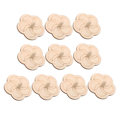 Angoily 10 Stück Teiliges DIY Holzspielzeug zum Bemalen für Naturbelassenes Sich Drehendes Fördert Kreativität Feinmotorik und Koordination Sicherer Premium holzwerkstoff für Jungen und Angoily 10 Stück Teiliges DIY Holzspielzeug zum Bemalen für Naturbelassenes Sich Drehendes Fördert Kreativität Feinmotorik und Koordination Sicherer Premium holzwerkstoff für Jungen und von Angoily