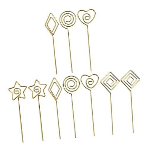 Angoily 10 Stück Teiliges Dekorative Memo Clips aus Kreative Tischkartenhalter mit Goldfarbenen Formen Stern Herz Vielseitig für Fotos Notizen Namenskarten bei Hochzeit Büro Party Angoily 10 Stück Teiliges Dekorative Memo Clips aus Kreative Tischkartenhalter mit Goldfarbenen Formen Stern Herz Vielseitig für Fotos Notizen Namenskarten bei Hochzeit Büro Party von Angoily