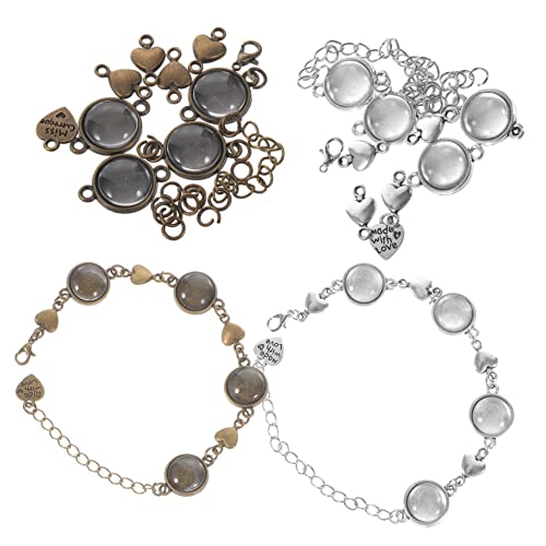 Angoily 10 Stück Teiliges Diy Armband Kit mit Cabochon Einstellungen Handgefertigte Schmuckherstellung für Persönliche Designs für und Projekte Angoily 10 Stück Teiliges Diy Armband Kit mit Cabochon Einstellungen Handgefertigte Schmuckherstellung für Persönliche Designs für und Projekte von Angoily