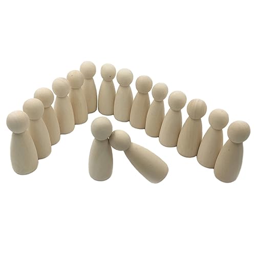Angoily 10 Stück Teiliges Diy Holzfiguren Natürliche Puppen für Hochzeiten Bastelprojekte zum Bemalen und Gestalten von Figuren Angoily 10 Stück Teiliges Diy Holzfiguren Natürliche Puppen für Hochzeiten Bastelprojekte zum Bemalen und Gestalten von Figuren von Angoily