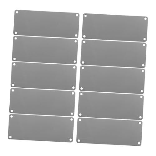 Angoily 10 Stück Teiliges Edelstahl Blanko Metallschilder Dicke mit Löchern Rostfreie Gravur Türschilder Einfach zu Montierende Namensschilder für Büro und Außenbereich Personalisierbare Angoily 10 Stück Teiliges Edelstahl Blanko Metallschilder Dicke mit Löchern Rostfreie Gravur Türschilder Einfach zu Montierende Namensschilder für Büro und Außenbereich Personalisierbare von Angoily