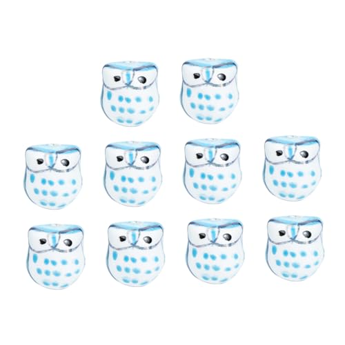 Angoily 10 Stück Teiliges Eulen Perlen aus Keramik Cartoon Design Langlebige DIY Schmuckperlen für Armbänder Halsketten Spacer Perlen zum Selbermachen Schmuckzubehör für Kreative Angoily 10 Stück Teiliges Eulen Perlen aus Keramik Cartoon Design Langlebige DIY Schmuckperlen für Armbänder Halsketten Spacer Perlen zum Selbermachen Schmuckzubehör für Kreative von Angoily