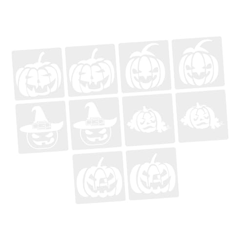 Angoily 10 Stück Teiliges Halloween Kürbis Schablonen Diy Malvorlagen für Verschiedene Muster Einfache Anwendung für Halloween Dekoration und Kreative Bastelarbeiten Angoily 10 Stück Teiliges Halloween Kürbis Schablonen Diy Malvorlagen für Verschiedene Muster Einfache Anwendung für Halloween Dekoration und Kreative Bastelarbeiten von Angoily