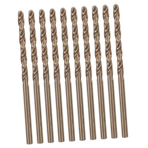 Angoily 10 Stück Teiliges Hochgeschwindigkeitsstahl Präzisionsbohrer für Edelstahl Gusseisen und Gehärtete Metalle Einsetzbar für Heimwerker und Professionelle Anwendungen von Angoily