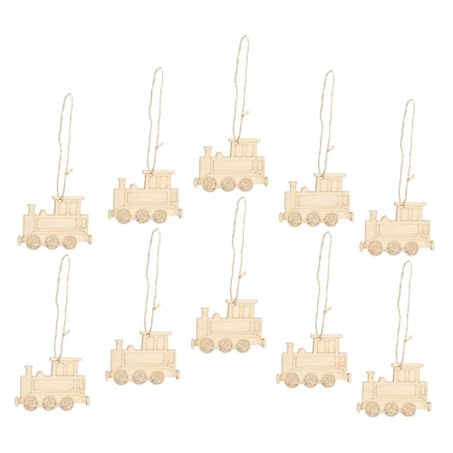 Angoily 10 Stück Teiliges Holz Eisenbahn Anhänger Unlackierte Zugkopf Scheiben Robustes Material DIY Basteln Dekoration Geschenkidee für Party und Handwerk Angoily 10 Stück Teiliges Holz Eisenbahn Anhänger Unlackierte Zugkopf Scheiben Robustes Material DIY Basteln Dekoration Geschenkidee für Party und Handwerk von Angoily