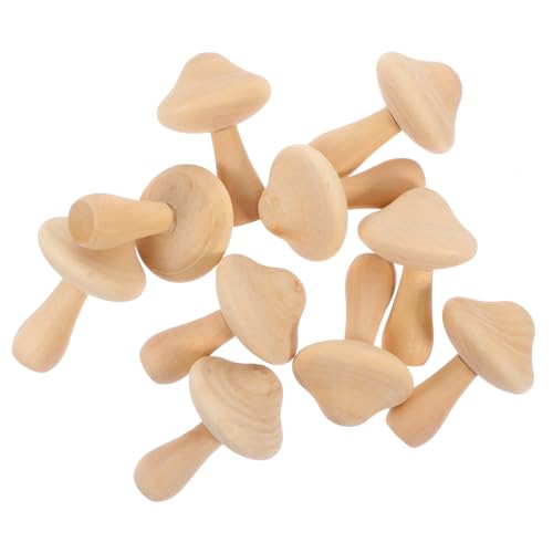 Angoily 10 Stück Teiliges Holzpilz Deko zum Bemalen DIY Pilz Modell aus Hochwertigem Holz Unbemalte Pilzform zum Kreativen Kinderzeichnen und Basteln Langlebige Glatte Oberfläche Angoily 10 Stück Teiliges Holzpilz Deko zum Bemalen DIY Pilz Modell aus Hochwertigem Holz Unbemalte Pilzform zum Kreativen Kinderzeichnen und Basteln Langlebige Glatte Oberfläche von Angoily