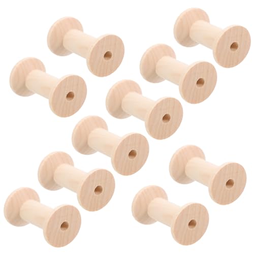 Angoily 10 Stück Teiliges Holzspulen für DIY Projekte Natürliche Spulen für Garn und Faden Stabiler Winder für Handarbeiten und Nähen Praktische Spulen für Arbeiten Angoily 10 Stück Teiliges Holzspulen für DIY Projekte Natürliche Spulen für Garn und Faden Stabiler Winder für Handarbeiten und Nähen Praktische Spulen für Arbeiten von Angoily