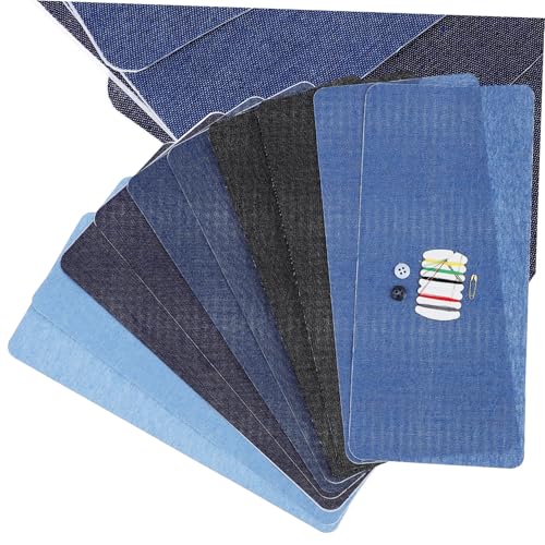 Angoily 10 Stück Teiliges Jeans Aufbügelflicken zum Reparieren und Verzieren Vielseitige Stoffapplikationen für Kleidung Stark Haftend Einfach Anzubringen Geeignet für Jeans Jacken Angoily 10 Stück Teiliges Jeans Aufbügelflicken zum Reparieren und Verzieren Vielseitige Stoffapplikationen für Kleidung Stark Haftend Einfach Anzubringen Geeignet für Jeans Jacken von Angoily