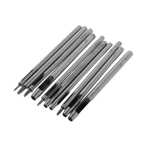 Angoily 10 Stück Teiliges Lederlochstanzer Robustem Stahl Vielseitige für Gürtel Armbänder Leinwand Langlebiges Anwenderfreundliches Werkzeug für Präzise Lederhandwerksarbeiten Angoily 10 Stück Teiliges Lederlochstanzer Robustem Stahl Vielseitige für Gürtel Armbänder Leinwand Langlebiges Anwenderfreundliches Werkzeug für Präzise Lederhandwerksarbeiten von Angoily