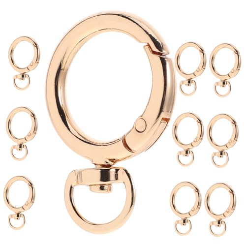 Angoily 10 Stück Teiliges Legierungs Federring Schlüsselanhänger Clips O Ring Karabinerhaken Robust Vielseitig für Schlüssel Taschen Heim Büro Reise Angoily 10 Stück Teiliges Legierungs Federring Schlüsselanhänger Clips O Ring Karabinerhaken Robust Vielseitig für Schlüssel Taschen Heim Büro Reise von Angoily