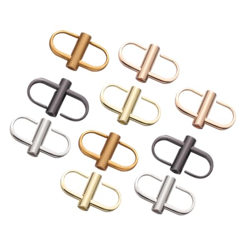Angoily 10 Stück Teiliges Metall Kettenriemen Verkürzer Verstellbare Schnallen für Taschen und Geldbörsen Langlebige Metallketten Adapter Fünf Farben zur Individuellen Anpassung von Angoily 10 Stück Teiliges Metall Kettenriemen Verkürzer Verstellbare Schnallen für Taschen und Geldbörsen Langlebige Metallketten Adapter Fünf Farben zur Individuellen Anpassung von von Angoily