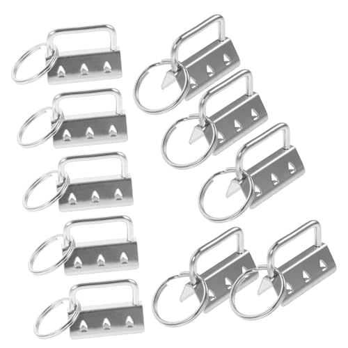 Angoily 10 Stück Teiliges Metall Schlüsselring Endclips Langlebige Karabiner Verschlüsse für Schlüsselbänder Taschenriemen DIY Schmuckherstellung Stabile Metallbeschläge für Gürtel und Angoily 10 Stück Teiliges Metall Schlüsselring Endclips Langlebige Karabiner Verschlüsse für Schlüsselbänder Taschenriemen DIY Schmuckherstellung Stabile Metallbeschläge für Gürtel und von Angoily