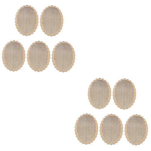 Angoily 10 Stück Teiliges Mini Kreuzstich Holzset mit Vorgebohrten Löchern Handgefertigte DIY Holzplatten für Kreative Stickprojekte Tragbar und Hautfreundlich Dekorative Ovale Angoily 10 Stück Teiliges Mini Kreuzstich Holzset mit Vorgebohrten Löchern Handgefertigte DIY Holzplatten für Kreative Stickprojekte Tragbar und Hautfreundlich Dekorative Ovale von Angoily