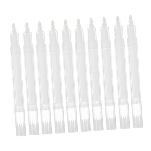 Angoily 10 Stück Teiliges Nachfüllbare Acryl permanentmarker Leere Befüllbare Rundkopf marker für Graffiti Ausbesserungen und Vielseitiges Zeichnen mit Stabilem Ergonomischem Gehäuse von Angoily