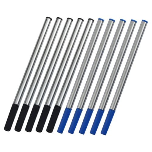 Angoily 10 Stück Teiliges Nachfüllset für Kugelschreiber Mittlere Metallmine Glatt Schreibende Gelmine Kompatibel mit Standard Gelstiften Vielseitig für Büro Schule und Kunstbedarf Blaue Angoily 10 Stück Teiliges Nachfüllset für Kugelschreiber Mittlere Metallmine Glatt Schreibende Gelmine Kompatibel mit Standard Gelstiften Vielseitig für Büro Schule und Kunstbedarf Blaue von Angoily