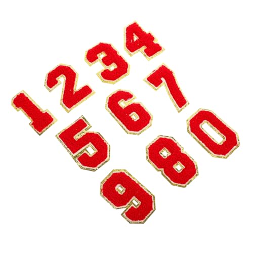 Angoily 10 Stück Teiliges Nummerierte Bestickte Patches Dekorative Reparatur Patches für Kleidung Taschen und Accessoires Einfach Anzubringen und Vielseitig Einsetzbar Angoily 10 Stück Teiliges Nummerierte Bestickte Patches Dekorative Reparatur Patches für Kleidung Taschen und Accessoires Einfach Anzubringen und Vielseitig Einsetzbar von Angoily