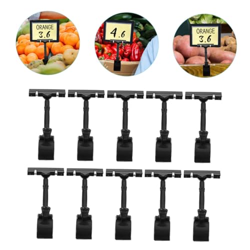 Angoily 10 Stück Teiliges Preisschildhalter Clips Drehbare Etikettenclips für Merchandise Praktische Doppelseitige Schildhalter für Einzelhandel Supermarkt und Werbeanzeigen Angoily 10 Stück Teiliges Preisschildhalter Clips Drehbare Etikettenclips für Merchandise Praktische Doppelseitige Schildhalter für Einzelhandel Supermarkt und Werbeanzeigen von Angoily