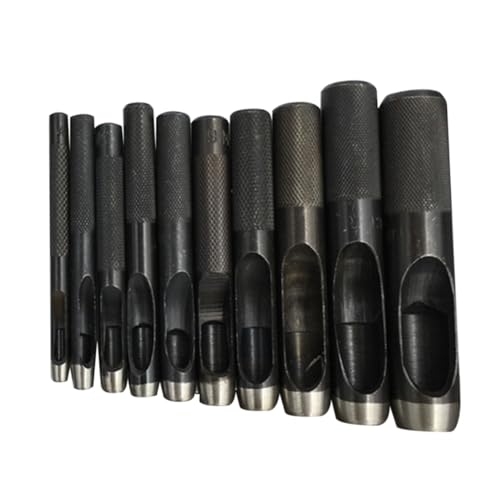 Angoily 10 Stück Teiliges Rundes Carbonstahl Lochstanzer Präzisions Handwerk Stanze für Gürtel Handtaschen Canvas Zubehör Angoily 10 Stück Teiliges Rundes Carbonstahl Lochstanzer Präzisions Handwerk Stanze für Gürtel Handtaschen Canvas Zubehör von Angoily