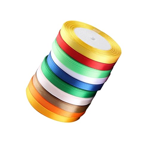 Angoily 10 Stück Teiliges Satin Geschenkband Breites Langlebiges Polyester Schleifenband für Hochzeitsdeko Geschenkverpackung und Diy Bastelarbeiten Farblich Gemischte Angoily 10 Stück Teiliges Satin Geschenkband Breites Langlebiges Polyester Schleifenband für Hochzeitsdeko Geschenkverpackung und Diy Bastelarbeiten Farblich Gemischte von Angoily