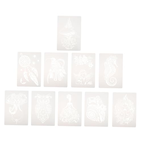 Angoily 10 Stück Teiliges Schablonenset für Tiermalerei Wiederverwendbare DIY Vorlagen Pet Abstrakte Designs für Wand und Möbelgestaltung für Bastelprojekte Angoily 10 Stück Teiliges Schablonenset für Tiermalerei Wiederverwendbare DIY Vorlagen Pet Abstrakte Designs für Wand und Möbelgestaltung für Bastelprojekte von Angoily