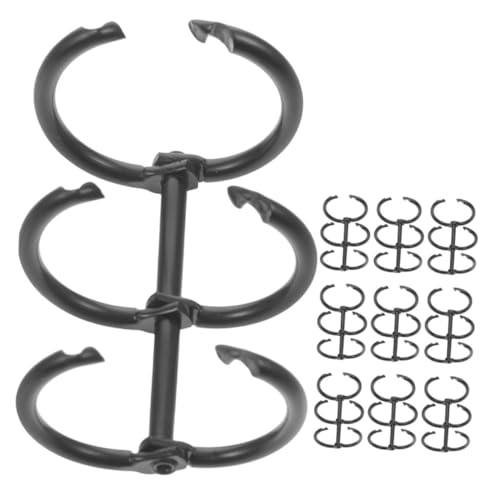 Angoily 10 Stück Teiliges Schwarze Metall Ringbügel aus Legierung Praktische Buchbinderinge für Scrapbooking Lose Büro Schule Vielseitig Einsetzbar und Langlebig von Angoily
