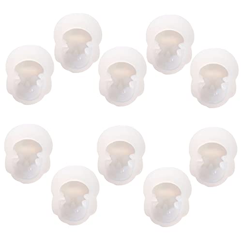 Angoily 10 Stück Teiliges Silikon Gießform für DIY Schmuck Schädel Anhänger Gießform für Bastelarbeiten Einfach zu Entformen Reinigen für Persönliche Angoily 10 Stück Teiliges Silikon Gießform für DIY Schmuck Schädel Anhänger Gießform für Bastelarbeiten Einfach zu Entformen Reinigen für Persönliche von Angoily